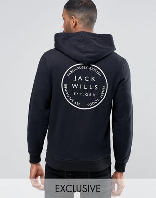 jack wills black sweatshirt
