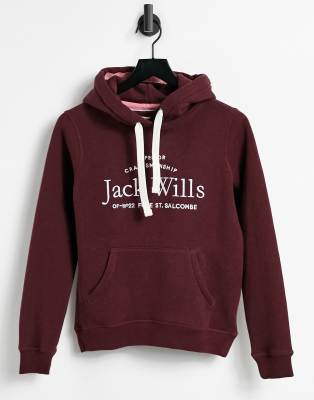 Jack wills damson outlet hoodie