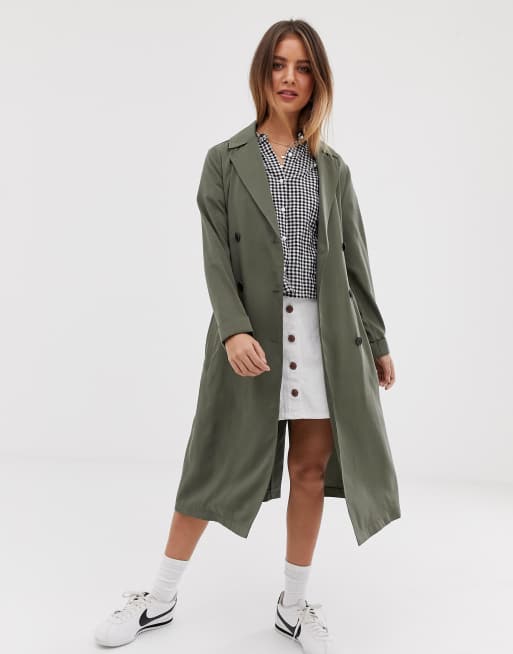 Jack Wills Malmsbury fluid trench coat with belt | ASOS