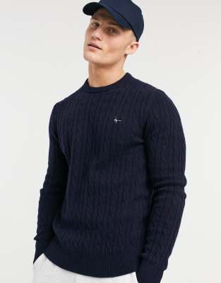 jack wills marlow cable knit jumper