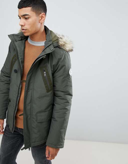 Jack wills khaki coat sale