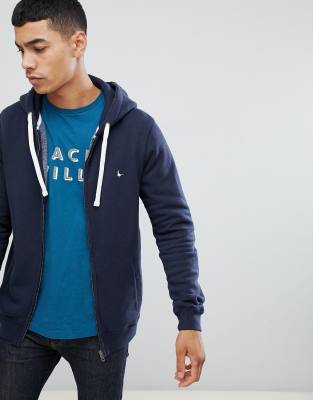 jack wills pinebrook zip through hoodie