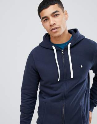 jack wills pinebrook zip through hoodie