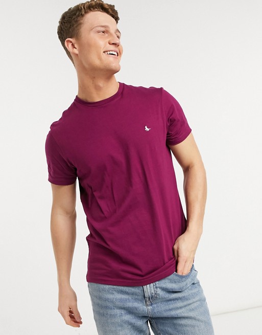 Jack Wills Sandleford t-shirt in burgundy