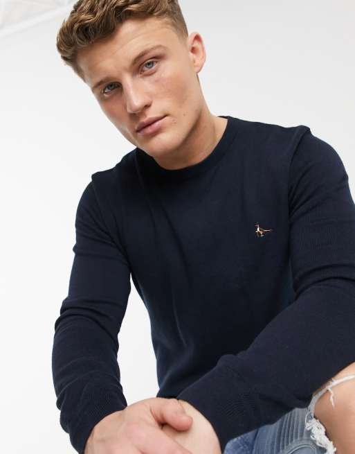 Jack Wills Seabourne crew neck knit in navy