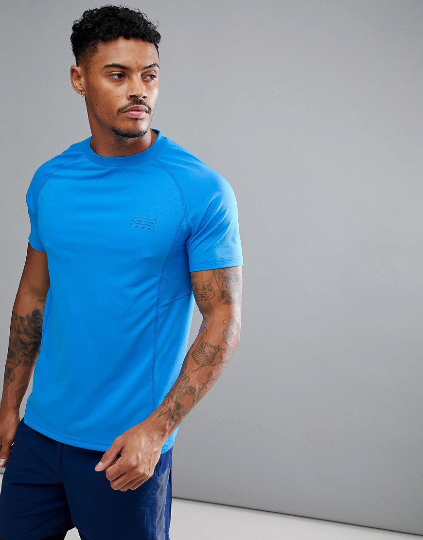 Jack Wills Sporting Goods – Brentwood – Blå t-shirt för träning