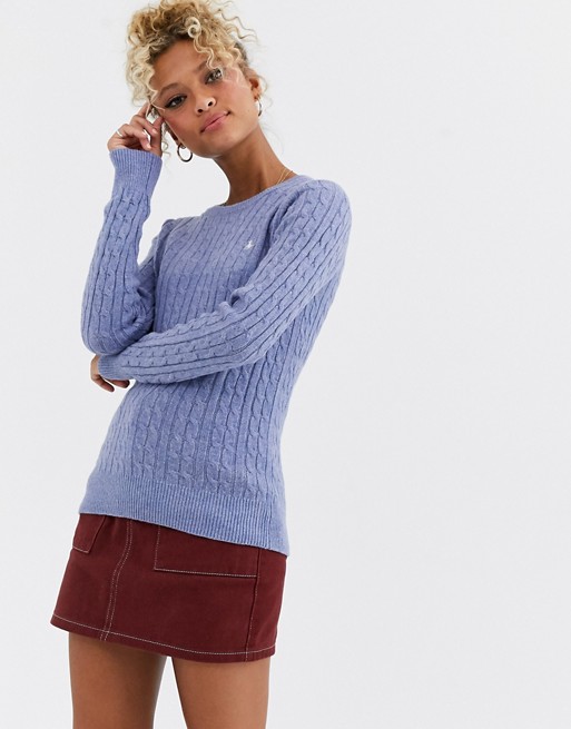 Jack Wills Tinsbury cable knit wool jumper