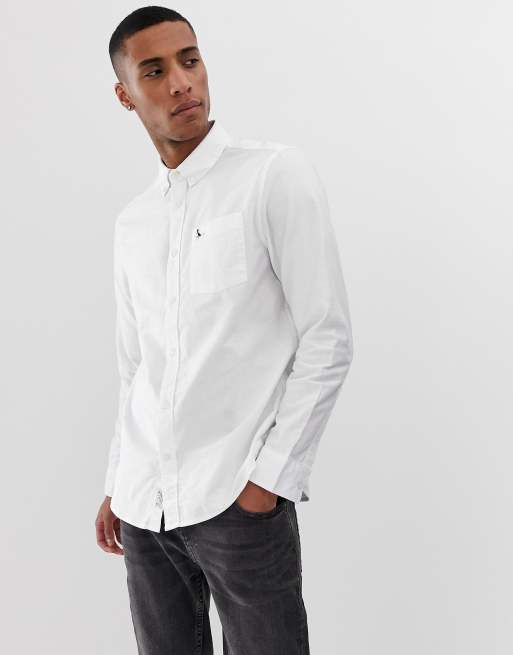 Jack Wills Wadsworth slim fit oxford shirt in white