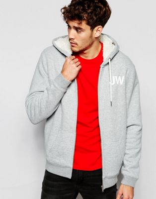 jack wills sherpa lined hoodie