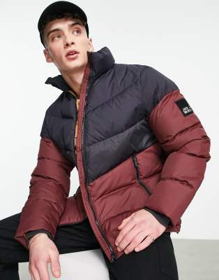 Jack Wolfskin 365 Fearless Down puffer jacket in red - ASOS Price Checker