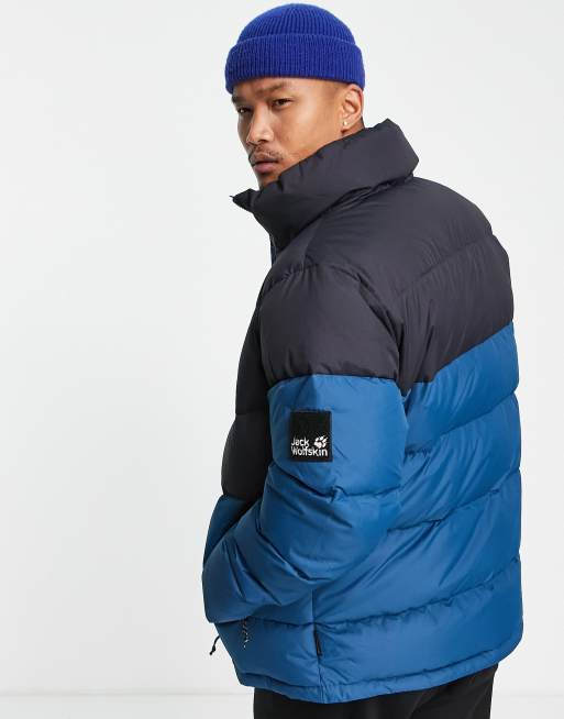 Jack Wolfskin 365 Fearless Down puffer jacket in blue ASOS