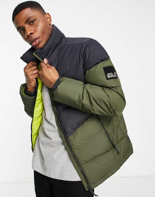 Jack Wolfskin 365 Fearless Down puffer jacket in green | ASOS