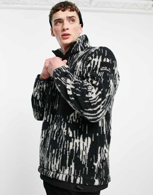 Jack Wolfskin - 365 Fearless - Fleece met drukknopen in grijs