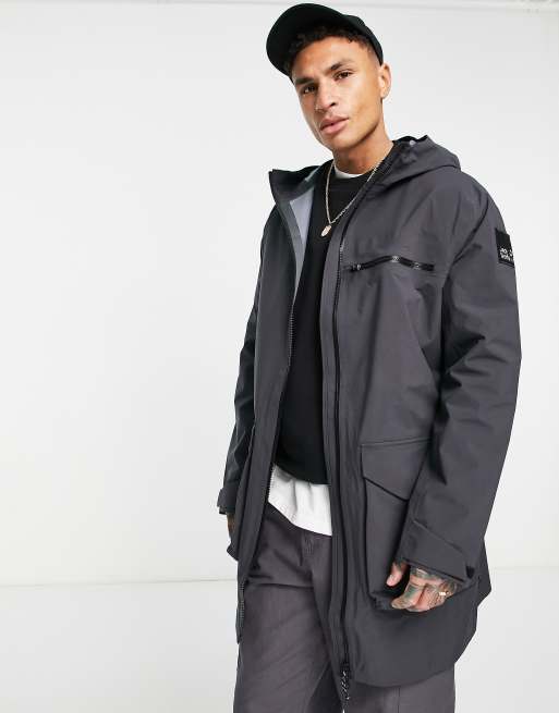 rit vertel het me Voorkomen Jack Wolfskin 365 Fearless parka jacket in gray | ASOS