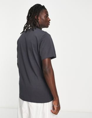 365 - T-shirt nera con logo squadrato sul petto-Nero - Jack Wolfskin T-shirt donna  - immagine2