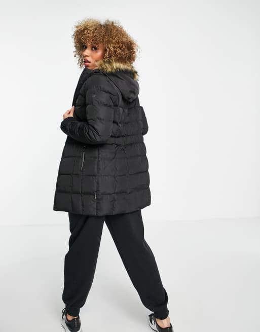 Pompeii Boos Verwoesten Jack Wolfskin Baffin Island long puffer jacket in black | ASOS