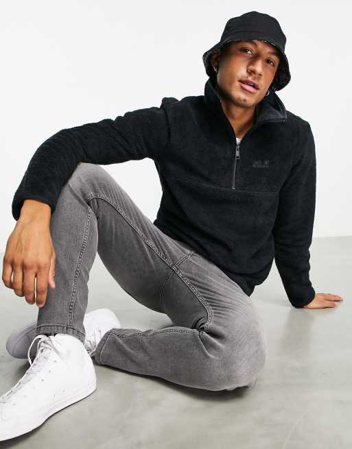 Jack wolfskin black clearance fleece