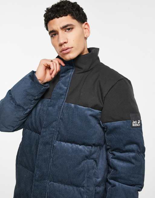 Jack Wolfskin corduroy jacket in navy | ASOS