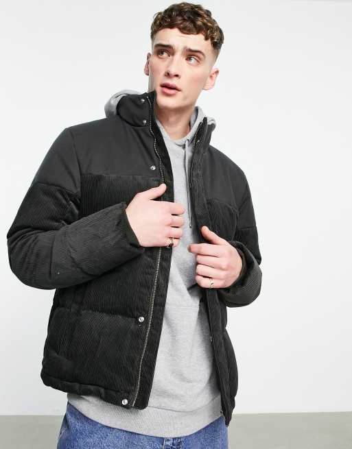 Jack Wolfskin Corduroy puffer jacket in khaki