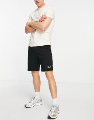 Jack Wolfskin Essential sweat shorts in black