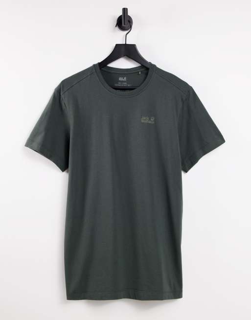 Jack Wolfskin – Essential – T-Shirt in Schwarz 