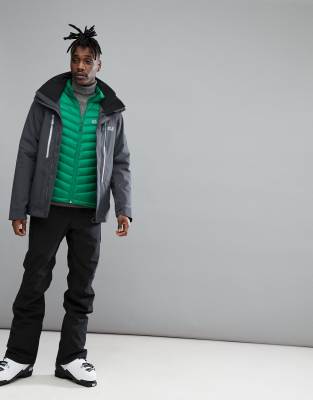 jack wolfskin black puffer jacket