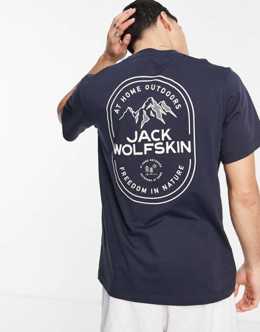 Jack Wolfskin – Freedom in – T-Shirt in Marineblau