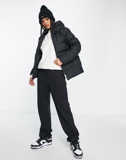 Jack Wolfskin – Frozen Palace – Czarna kurtka ocieplana z kapturem
