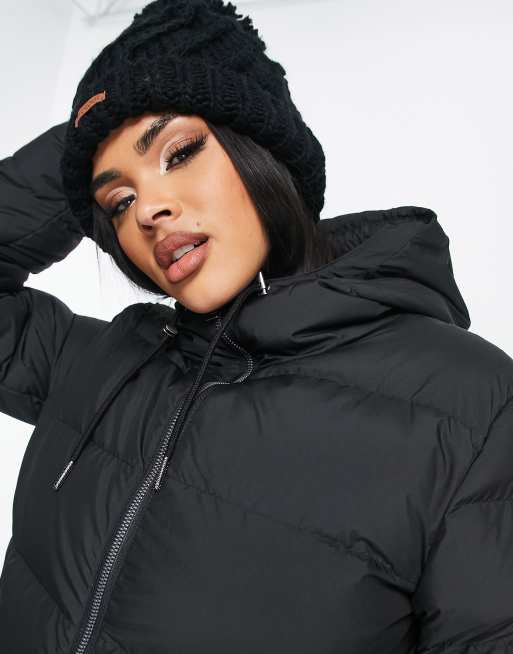 Jack Wolfskin – Frozen Palace – Wattierte Steppjacke mit Kapuze in Schwarz, 3 von 4