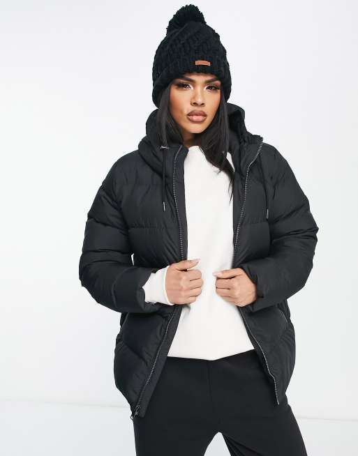Jack Wolfskin – Frozen Palace – Wattierte Steppjacke mit Kapuze in Schwarz, 4 von 4