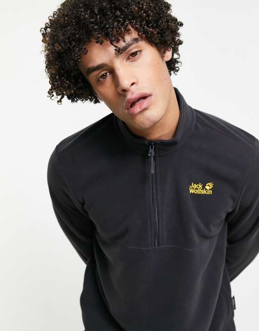 Jack Wolfskin – Gecko – Fleece-Oberteil mit kurzem 1/4-Reißverschluss in Grau , 3 von 4