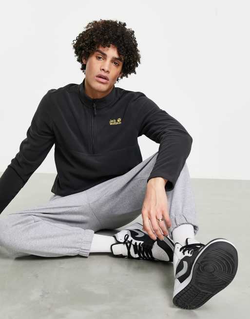 Jack Wolfskin – Gecko – Fleece-Oberteil mit kurzem 1/4-Reißverschluss in Grau , 4 von 4