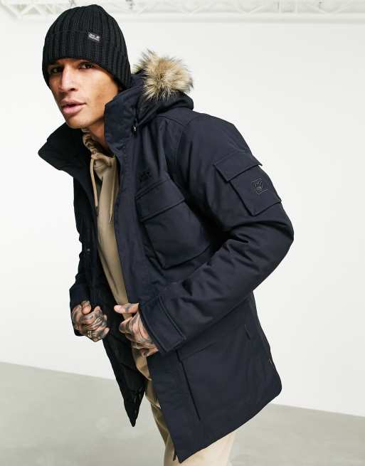 Jack Wolfskin Glacier jacket ASOS | in Canyon black parka