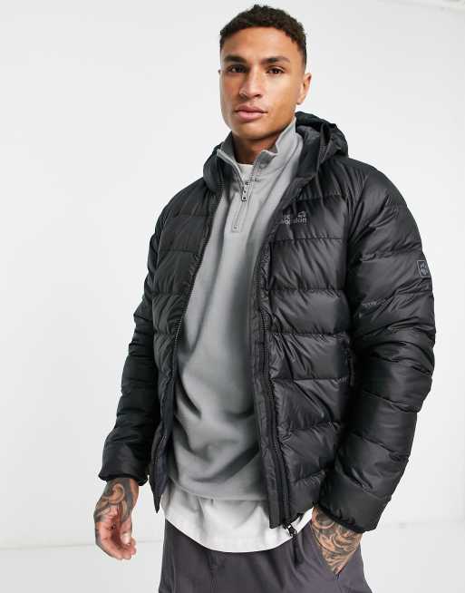 Jack Wolfskin Helium puffer jacket in black | ASOS