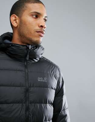 jack wolfskin black puffer jacket