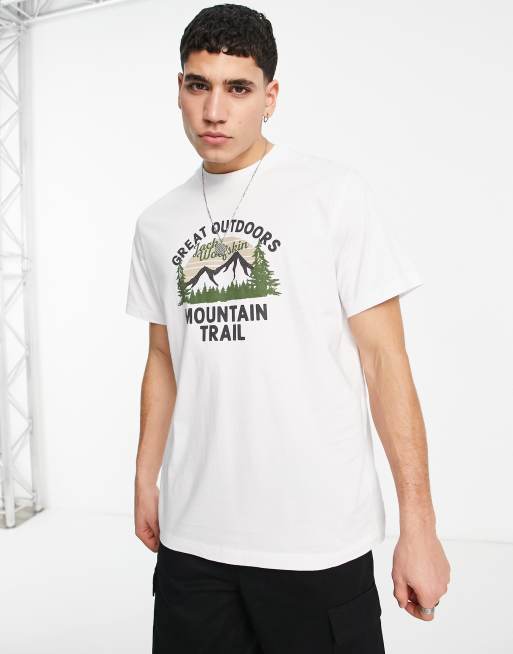 Jack Wolfskin – Mountain Trail – T-Shirt in Weiß