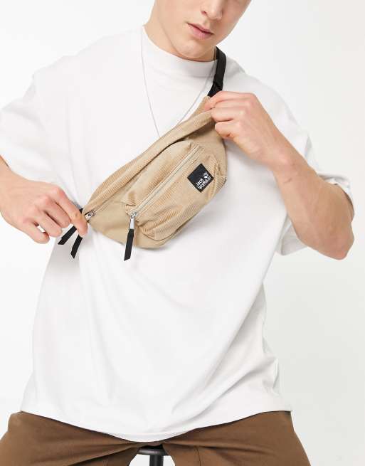 Beige shop bum bag