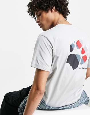 Jack Wolfskin Brand T-Shirt - golden 