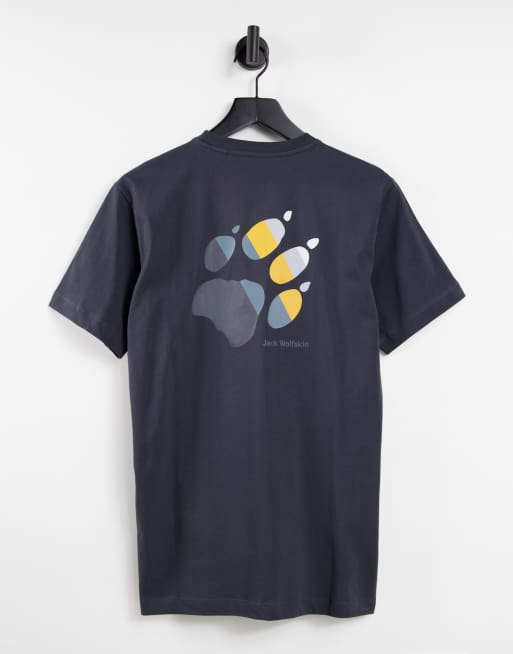 Jack Wolfskin - Rainbow Paw - T-shirt in grijs