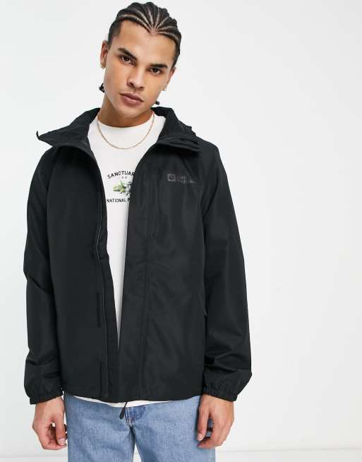 Jack Wolfskin - Stormy Point - Giacca nera con cappuccio