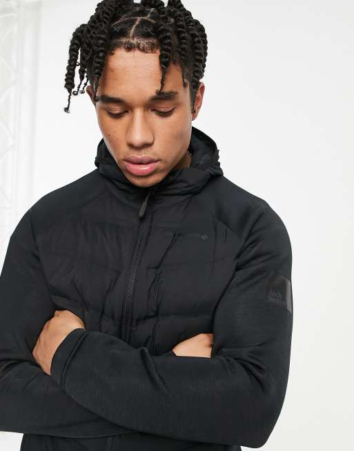Jack Wolfskin Tasman hooded jacket in black , 3 of 4