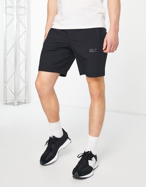 Jack Wolfskin - Trail-short in zwart 