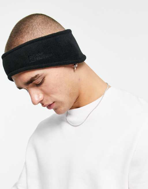 vertrekken Minachting Gewoon doen Jack Wolfskin Vertigo headband in black | ASOS