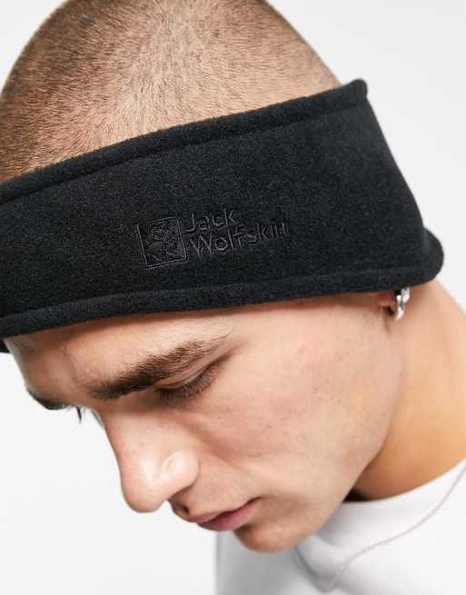 vertrekken Minachting Gewoon doen Jack Wolfskin Vertigo headband in black | ASOS