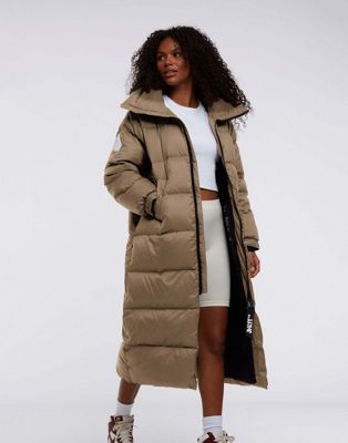 Jack1 Cocoon Ex-Long down Jacket in camel