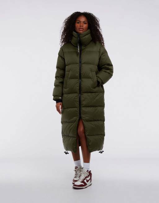 Olive shop down coat