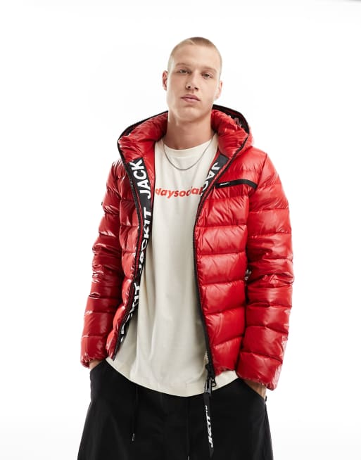 JACK1T R3D slick racer down jacket in red