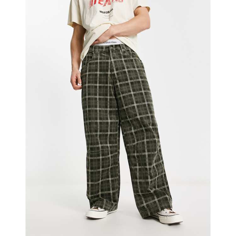 パンツ jaded london GREEN CHECK CORD SHORT W28 Jaded London Shorts - green - Zalando.co.uk