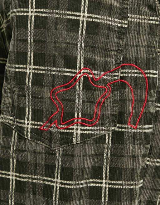 パンツ jaded london GREEN CHECK CORD SHORT W28 jaded london GREEN CHECK CORD SHORT