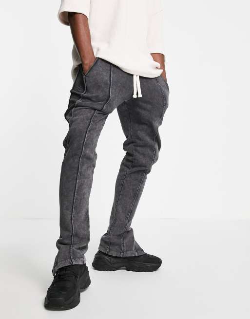 Jaded London Arizona joggers with side splits in grey ASOS